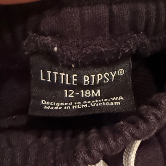 Little Bipsy Black Baby Drawstring Shorts - Picture 2 of 3
